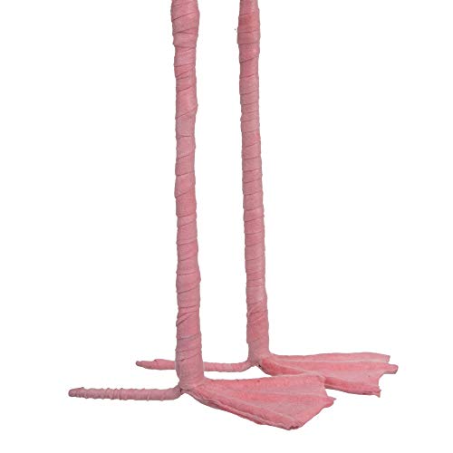 Figura de Flamenco de Plumas y Foam Rosa exótico, de 30x11x60 cm - LOLAhome