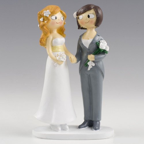 Figura Novias chicas tarta