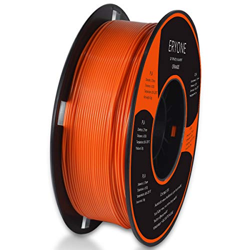 Filamento PLA 1.75mm, Eryone PLA Filamento de PLA para impresión 3D, 1kg 1 Spool，Naranja