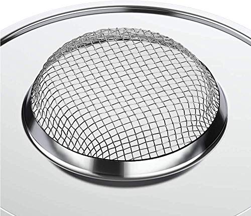 Filtro Fregadero, Colador Fregadero Acero Inoxidable, 3 Unidades 7.7CM, Adecuado para Tocador de Baño, Fregadero de Cocina, Residuos de Filtro y Evitar el Bloqueo (7.7 * 1.5CM(3 * 0.6IN))