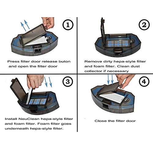 Filtros para robots aspiradores Conga Excellence 990 Eufy RoboVac 11 Eufy RoboVac 11c, Accesorios