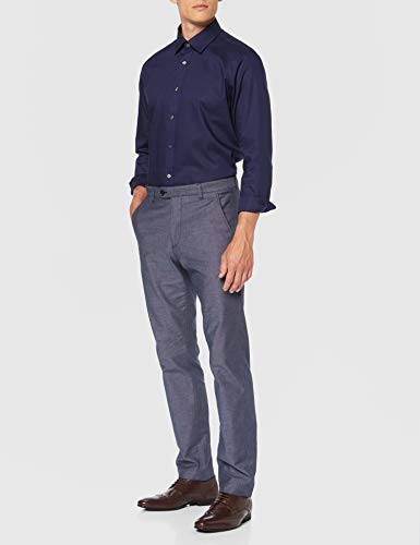 find. Pantalón Slim de Corte Clásico para Hombre, Azul (Navy), W34/L34