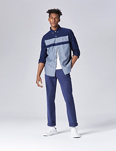 find. Pantalones Chinos para Hombre, Azul (Navy), W32/L34 (Talla del fabricante: 32)