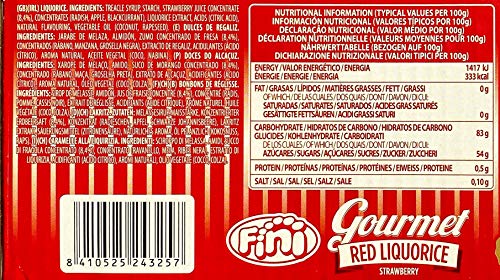 Fini Gourmet Regaliz Pack Personalizable (Negro, Fresa y Negro relleno de Limón en barritas de 32 g envueltas) en caja regalo atracom.es