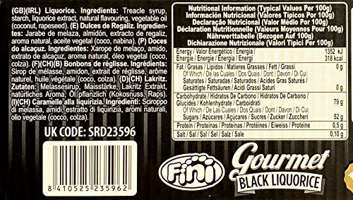 Fini Gourmet Regaliz Pack Personalizable (Negro, Fresa y Negro relleno de Limón en barritas de 32 g envueltas) en caja regalo atracom.es