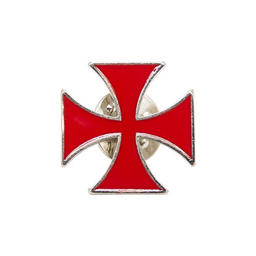 Finoly Pin Camino de Santiago para Ropa Varios Diseños Xacobeo Jacobeo (Pin Cruz Templaria Templarios Malta)