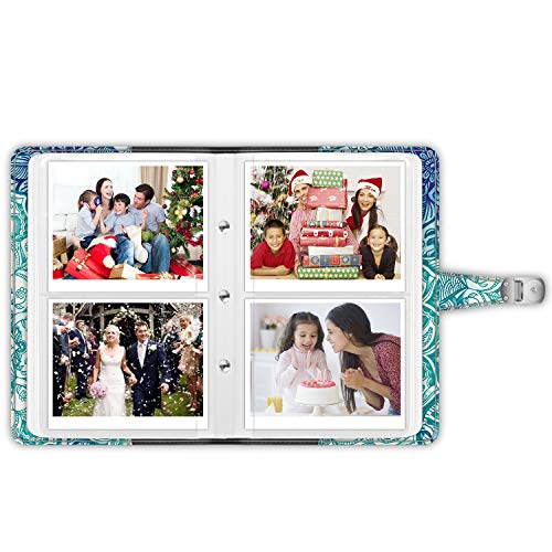 Fintie Álbum de Fotos para Fujifilm Instax Wide 300, Polaroid OneStep 2-64 Fotos [Broche Magnético] Álbum de Fotografías Compatible con Polaroid Pop 3.5x4.5 Pulgadas Película, Esmeralda