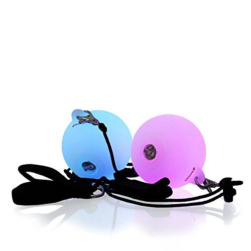 Firetoys Slow Fade Multi-Coloured LED Glow Poi & Firetoys Bag by Firetoys.com