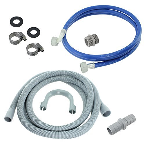 First4spares - Kit de extensión universal para tuberías de agua de llenado y manguera de drenaje para lavadoras Beko (2,5 m)