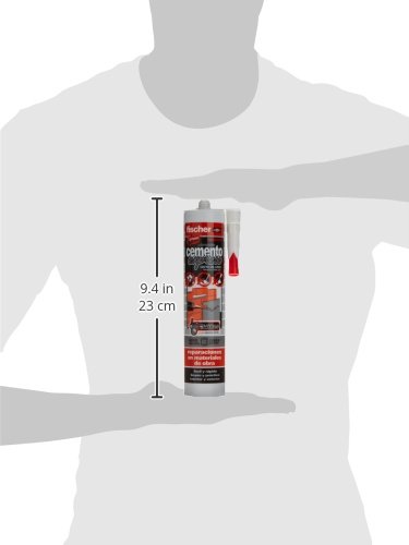Fischer Cemento Express Gris Oscuro (Cartucho de 310 ml), 512348