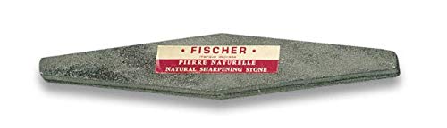 Fischer chairas y afiladores Piedra AFILAR Fischer 240x40x12 mm Cocina Profesional Chef Profesional Acero al Carbono Inoxidable alemán Resistente a Las Manchas 21082 + Portabotellas de regalo