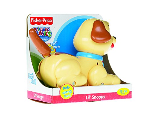 Fisher-Price Pequeño Snoopy, juguete de arrastre y correpasillos +1 año (Mattel H9447)