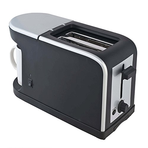 FISHTEC ® Breakfast 2 en1 - Cafetera - Tostador 900 w