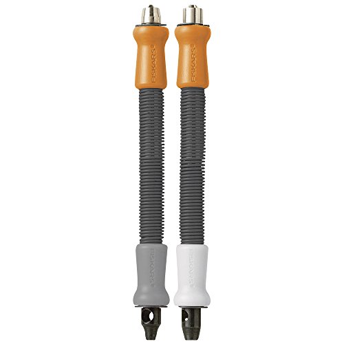 FISKARS Punzón de Ojales x2, diámetro 3.2 mm y 4.8 mm, con mecanismo de muelles, Gris/ Naranja/ Blanco, 1004714