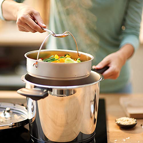 Fissler / Cestillo perforado con trípode para olla a presión, con un diámetro de 22 cm