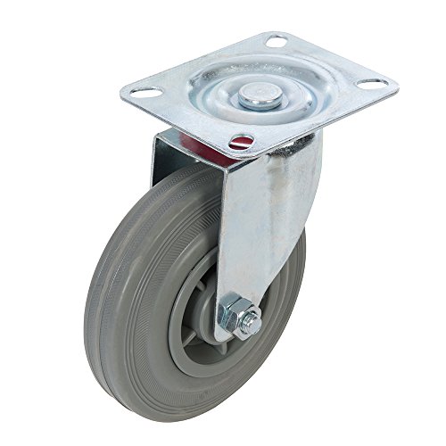 FIXMAN 563351 - Rueda giratoria de Goma (125 mm, 100 kg)