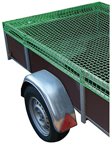 FKS Trailer Red de contenedores de carga de servicio pesado para asegurar las cargas del remolque 2,0 x 3,0 m Verde
