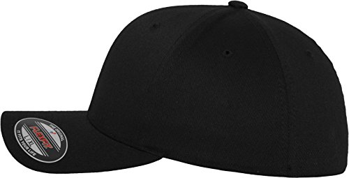 Flexfit Mütze Wooly Combed - Gorra de náutica, Color Negro, Talla DE: L/XL