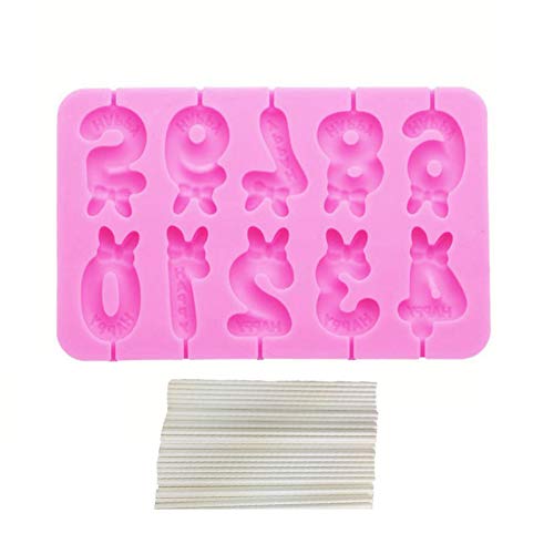 Fleymu Decoración Digital Vela Molde Resistente Calor Herramienta Cocina Caramelo de Silicona Hornear Antiadherente Moldes Reposteria Tarta Bricolaje Resina Manualidades Arco Molde con Palito de Papel