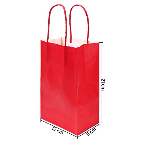 flintronic Bolsa de Regalo, 12 pcs Bolsa de Papel Kraft Bolsas de Papel, para Fiestas, Ceremonias de Graduación, Bodas, Aniversarios etc.
