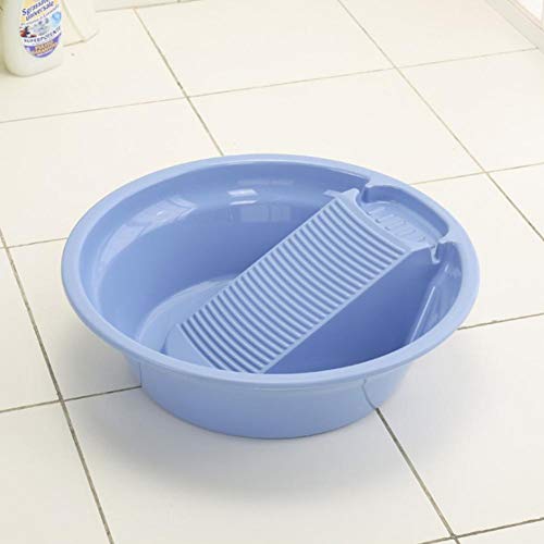 fllyingu Tina de lavado de plástico con tabla de lavar,ropa interior de lavado de bebé Tina de lavado de plástico,ahorro de espacio Tina de lavado de plástico,Adecuado para la limpieza de ropa de bebé
