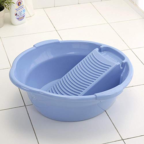fllyingu Tina de lavado de plástico con tabla de lavar,ropa interior de lavado de bebé Tina de lavado de plástico,ahorro de espacio Tina de lavado de plástico,Adecuado para la limpieza de ropa de bebé