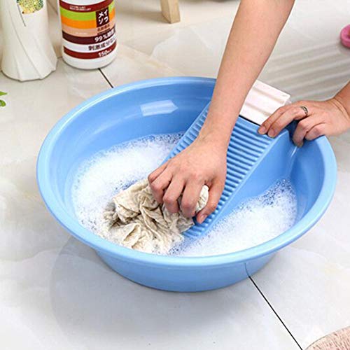 fllyingu Tina de lavado de plástico con tabla de lavar,ropa interior de lavado de bebé Tina de lavado de plástico,ahorro de espacio Tina de lavado de plástico,Adecuado para la limpieza de ropa de bebé