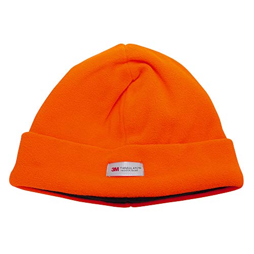 Floso - Gorro Beanie de Invierno de Forro Polar de Alta visibilidadModelo Hi Vis Thinsulate (3M 40g) Hombre Caballero (Talla Única) (Amarillo neón)