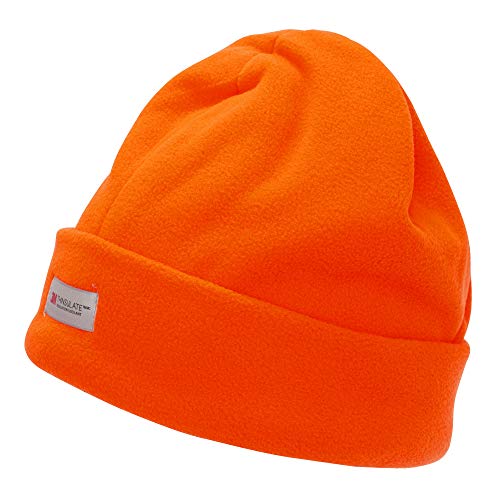 Floso - Gorro Beanie de Invierno de Forro Polar de Alta visibilidadModelo Hi Vis Thinsulate (3M 40g) Hombre Caballero (Talla Única) (Amarillo neón)