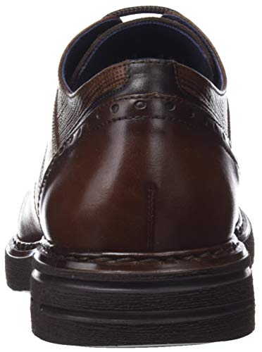 Fluchos Warrior, Zapatos de Cordones Derby para Hombre, Marrón (Brezza Pl Saco Camel Café Camel), 45 EU