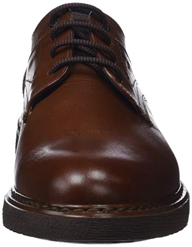 Fluchos Warrior, Zapatos de Cordones Derby para Hombre, Marrón (Brezza Pl Saco Camel Café Camel), 45 EU