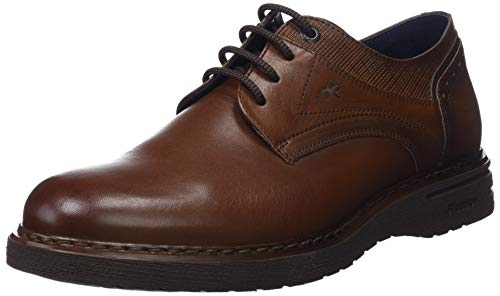 Fluchos Warrior, Zapatos de Cordones Derby para Hombre, Marrón (Brezza Pl Saco Camel Café Camel), 45 EU