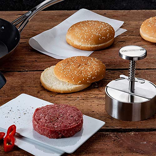 FM Professional Prensador De Hamburguesas, Acero Inoxidable