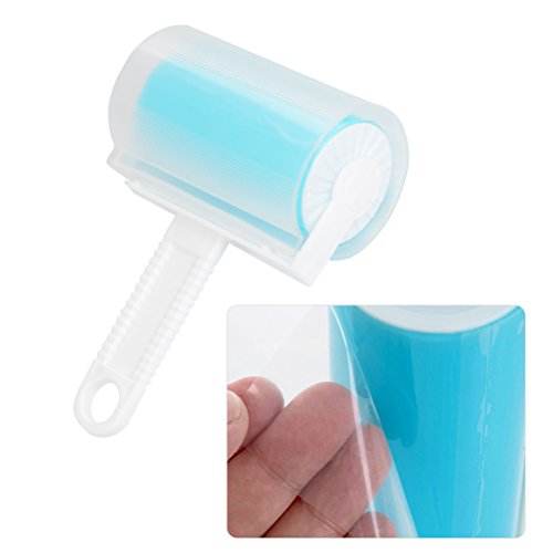 FOCCTS 4PCS Rodillo Quitapelusas Removedor Pegajoso de Pelusa Lavable y Reutilizable Sticky Picker Cleaner con Tapa para Pelo de Mascotas, Ropa, Alfombras, Alfombras de Coche, etc.