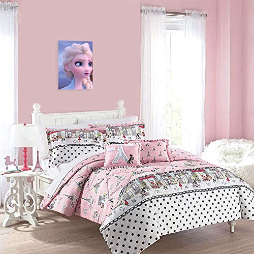 FOCLKEDS - Póster de pared con impresión de Frozen 2 Elsa para decoración del hogar, lona, Sin marco., 18x12 Inch(45x30cm)