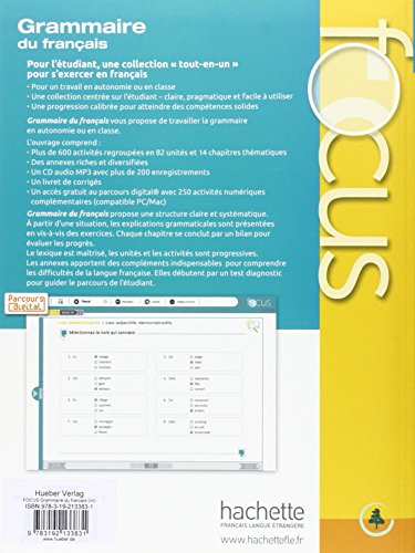 FOCUS Grammaire du français: Buch mit MP3-CD und Code zum Parcours digital® (mit Lösungsheft)