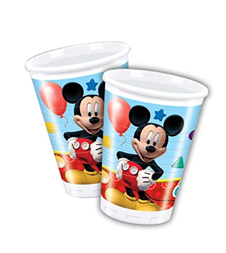 Folat B.V.- Pack 8 vasos 200 ml, Mickey Mouse, unica (Perona 50864)