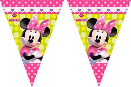 Folat B.V. Procos 71266 Banderines Disney con Minnie, Color rosa, 2.3 m