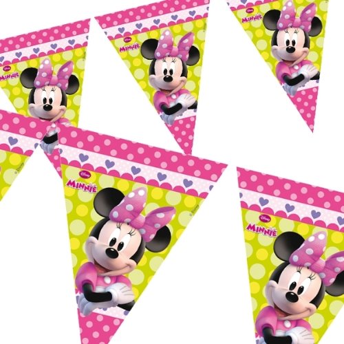 Folat B.V. Procos 71266 Banderines Disney con Minnie, Color rosa, 2.3 m