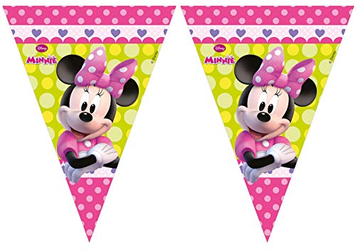 Folat B.V. Procos 71266 Banderines Disney con Minnie, Color rosa, 2.3 m