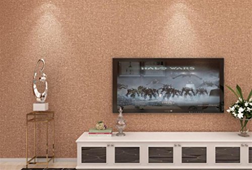 Fondo de pantalla en 3D (patrón de imitación de arpillera de PVC) / sala de estar, dormitorio, pared salvaje completa de la tienda, papel tapiz de ingeniería del hotel, 0.53 * 10M , Coffee color-WEIQI