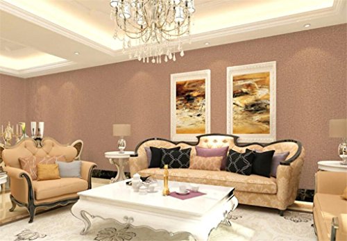 Fondo de pantalla en 3D (patrón de imitación de arpillera de PVC) / sala de estar, dormitorio, pared salvaje completa de la tienda, papel tapiz de ingeniería del hotel, 0.53 * 10M , Coffee color-WEIQI