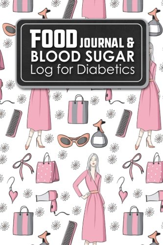 Food Journal & Blood Sugar Log for Diabetics: Blood Glucose Chart, Diabetes Blood Check, Food Diary Diabetic, Cute Beauty Shop Cover: Volume 94