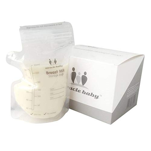 Forbestest 30pcs / 60pcs / 120pcs Seno de Almacenamiento de Leche Bolsa de congelación del líquido contenedor de Alimentos de la Bolsa de 250 ml Transparente