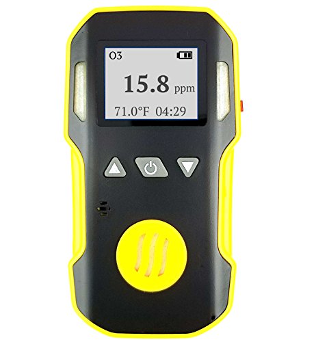 FORENSICS Detector de Ozono O3 | Alarmas de vibración, luz y sonido | 0-20 ppm O3