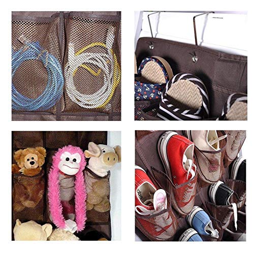 forepin Over The Door Organiser Shoe Storage Bag Zapatero Colgante para Puertas y Armarios Colgar Estantería de Almacenamiento Organizador con 24 Bolsillos Puerta para Unidad de Almacenaje Multi-Capa