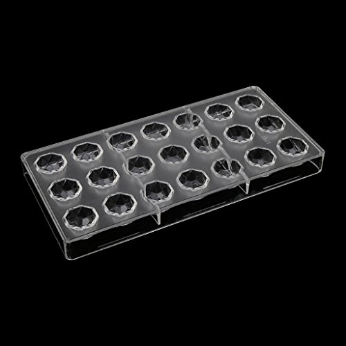 Forma Gulang-Keng policarbonato diamante bricolaje chocolate del molde del cubo de hielo jalea Moldeo
