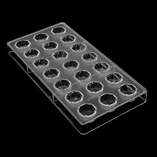 Forma Gulang-Keng policarbonato diamante bricolaje chocolate del molde del cubo de hielo jalea Moldeo