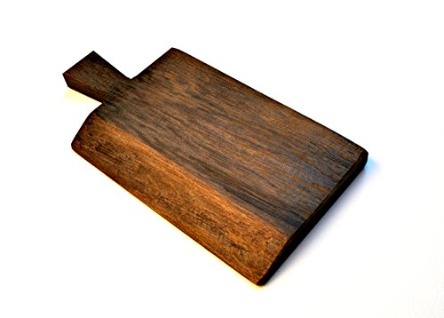formaw Brentwood 58443 Madera Rústica Cortar/Olivo Dark Board, Mano gemachter, Oscuro marrón/Madera Negro, 30 x 15 x 2 cm