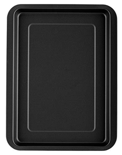 Formegolose 88532FG Bandeja rectangular, 32 x 37 cm, Acero, Negro
